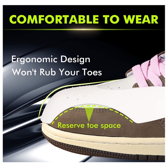 NEW 4 Pairs Shoe Crease Protectors for Most Sneakers Men's Size 7.5 -12 - Picture 3 of 7